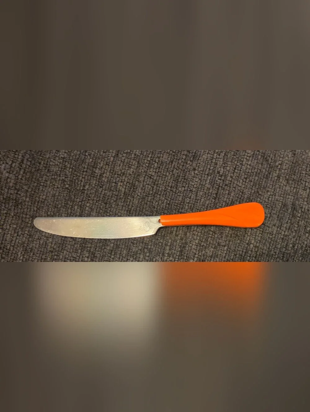 Fiesta Swirl Persimmon Orange  Stainless Spreader Knife